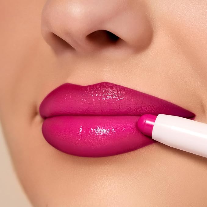 Pupa Milano Vamp! Creamy Duo, 002 Medium Nude, 1 Pc - 2 in 1 Lipstick and Lip Pencil - Long Lasting - Lightweight - No-Transfer - Smooth Texture - Highly Pigmented
