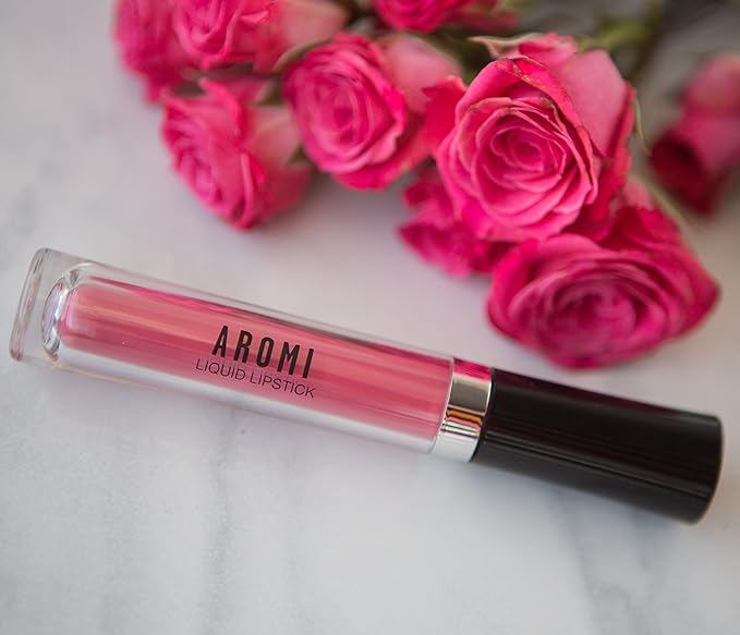 Aromi Matte Liquid Lipstick | Long-Lasting, Mango Coral Lip Color, Vegan, Cruelty-free, Transfer & Smudge Proof, Waterproof, Gluten Free (Mango Tango)