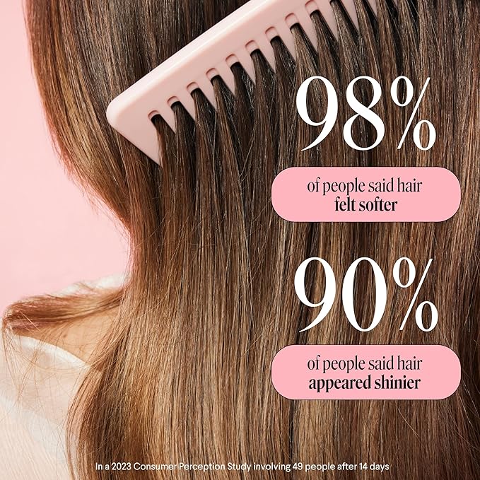 MONDAY HAIRCARE Smooth Shampoo + Conditioner Bathroom Set (2 Count) 12 oz Each For Frizzy, Coarse & Curly Hair Made with Coconut Oil, Shea Butter & Vitamin E 100% Recyclable Bottle Pink