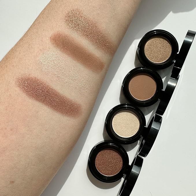 Sandstone Scandinavia Eyeshadow for Sensitive Eyes, Eyeshadow with Long Durability, Allergy Certified, Fragrance-Free and Vegan Eye Make-Up, Hypoallergenic Make-Up (584 Dark Bronze)