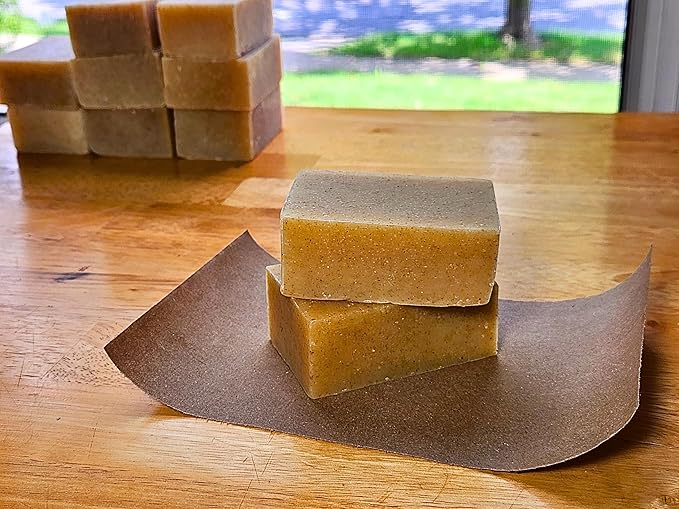 fat & ash Beef Tallow Soap Bar (2 Pack) - VERY SIMPLE INGREDIENTS - Organic and Moisturizing - Handmade in USA - Family Recipe - Long-Lasting, All-Natural, For Dry Skin