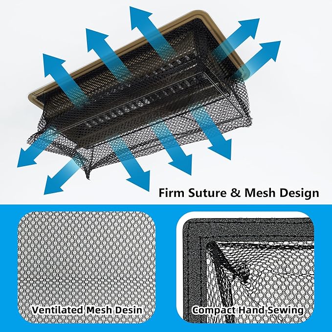 Floor Vent Screen Net, Vent Cover Mesh 6''x10'' - Image 3
