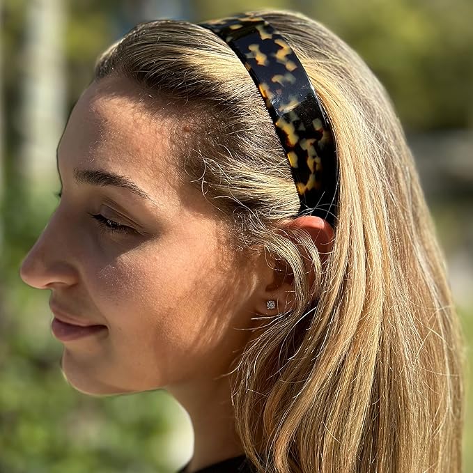 Camila Paris CP3460 French Headband for Women, Handmade Tokyo, Strong Hold Grip Women's Hair Band, Ligth and Very Flexible, No Slip and Durable Styling Girls Hair Accessories, Made in France