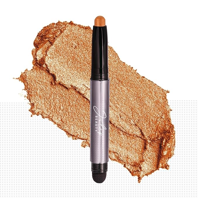 Julep Eyeshadow 101 Cream-to-Powder Waterproof Shadow Stick – Marmalade Shimmer – Long-Lasting, Crease-Proof, Orange Apricot Shimmer Cream Eyeshadow with Built-in Smudger