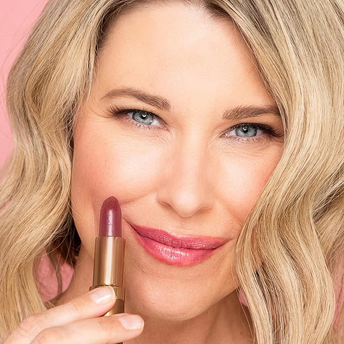 Karen Murrell Natural Lipstick - Lip Tint 43 Plum Martini - Sheer Buildable to Glossy Lip Tint - 100% Natural Ingredients, Moisturizes & Hydrates Lips - Paraben & Cruelty Free