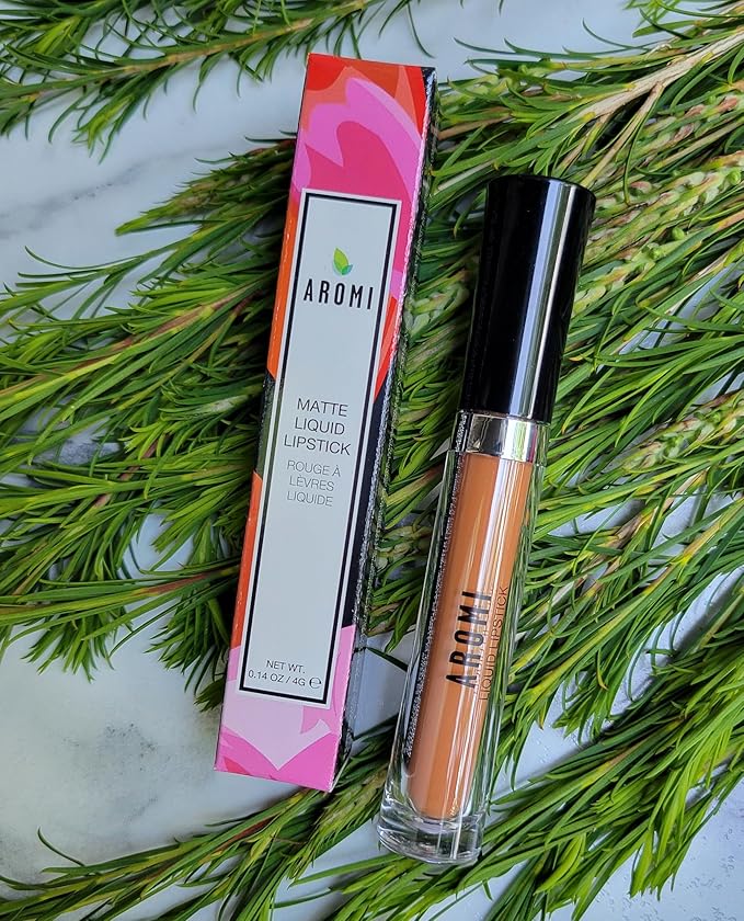 Aromi Yellow Gold Matte Liquid Lipstick | Long-Lasting Lip Color for Women, Apricot Squash Shade, Vegan, Waterproof, Burnt Pumpkin Shade (Honey Mustard)