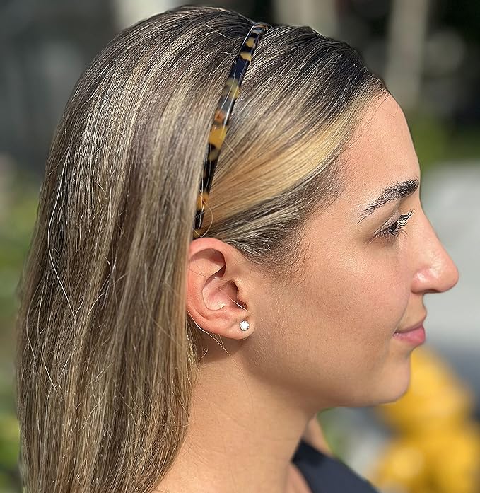 Camila Paris CP3469 French Headband for Women, Handmade Tokyo, Strong Hold Grip Women's Hair Band, Ligth and Very Flexible, No Slip and Durable Styling Girls Hair Accessories, Made in France