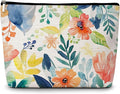 GREOXG Floral Makeup Bag, Small Travel Cosmetic Bag with Zipper, Cute Makeup Pouch Gift Ideas for Women Teen Girls Friends Mom Sisters Teacher Birthday Christmas Wedding Graduation-E33