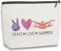 KDXPBZ Swimming Bag - Funny Swim Gifts for Team, Coach & Teacher - Makeup Bag for Women Swimmers