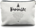 Nogrit Yoga Gifts: Namaste Mindfulness Zen Makeup Bag for Women, Yoga Lovers