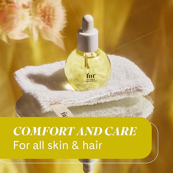 Fur Ingrown Concentrate: Exfoliating Oil Kit for your Hair and Skin to Smoothe, Soothe, and Treat Ingrown Hairs - O.5 fl. oz.