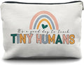 Nogrit Teacher Makeup Cosmetic Bag,It's a Good Day to Teach Tiny Humans Makeup Travel Toiletry Bag,Teacher Appreciation Gifts,Back to School Gifts for Teachers,Thank You Gifts for Teachers