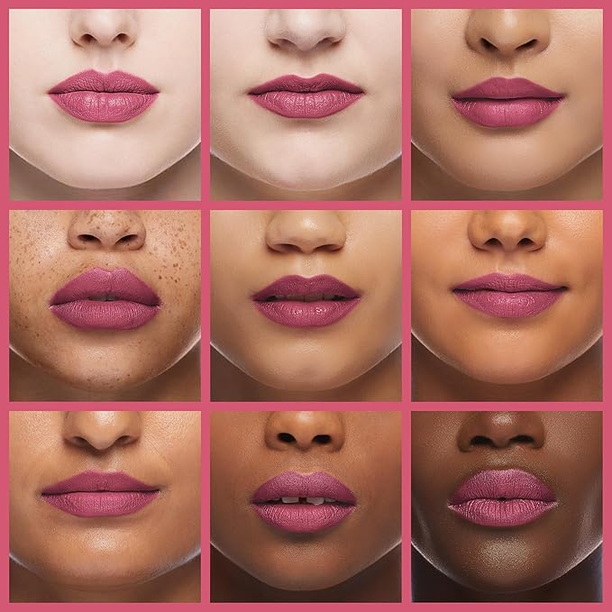 Gabriel Cosmetics Lipstick (Mauve - Berry Pink/Cool Crème), Natural, Paraben Free, Vegan, Gluten-free,Cruelty-free, Non GMO, long lasting, Infused with Jojoba Seed Oil and Aloe, 0.13 Oz.