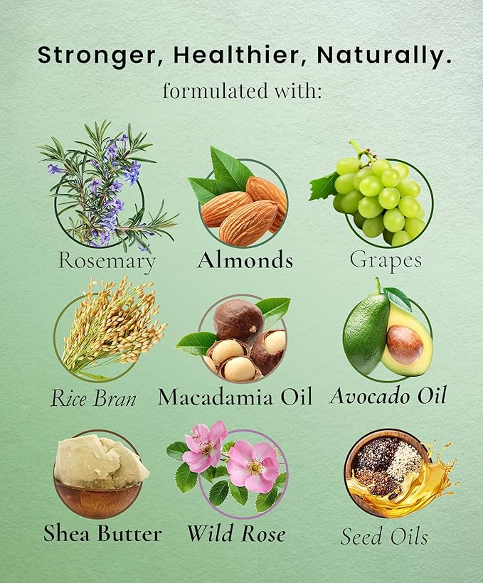 Chosen Hair Oil, Rosemary Essential oil & Mint Hair Oil, Split Ends & Dry Scalp Treatment - Made with Rice Bran &Essential Oils for strengthening, Moisturizing & Encouraging Healthier Hair