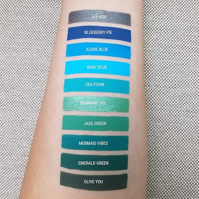 Aromi Matte Liquid Lipstick | Medium Blue Lip Color for Women, Long-lasting, Sky, Ocean Shade, Long Wear, Waterproof, Handmade (Azure Blue)