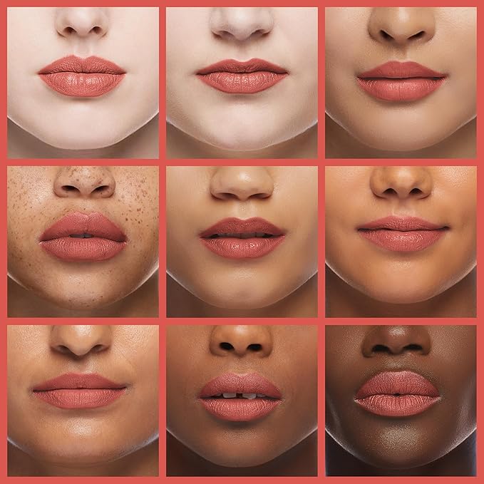 Catkin Rouge Matte Lipstick, Nude Waterproof Long Lasting Carving Satin Moisturizing Smooth Soft 0.13 Ounce-Chinese Style (CO137)
