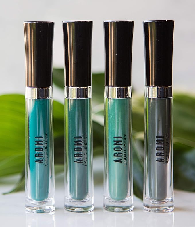 Aromi Matte Liquid Lipstick | Long Wear, Bright Green Lip Color, Vegan + Cruelty-free, Unique Shade for Women, Waterproof (Jade Green)
