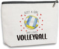 KDXPB PZ Volleyball Stuff Volleyball Gifts for Players Teams Birthday Gifts for Women Her Best Friend Sister Coworker BFF Besties Makeup Bag