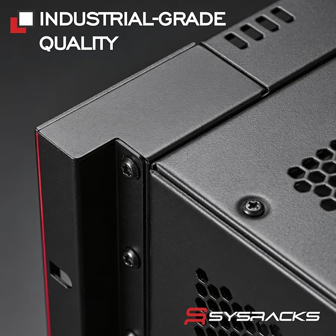 Sysracks 9U Wall Mount Server Rack Cabinet, 19” Locking Network Rack, 24” Deep - Image 9