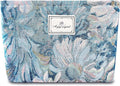 STARDW Aesthetic Floral Makeup Bag Cute Small Cosmetic Bags for Women Girls, Travel Toiletry Bag Large Capacity Zipper Makeup Pouch, Purse Organizer Pouches (Oil Painting Style)