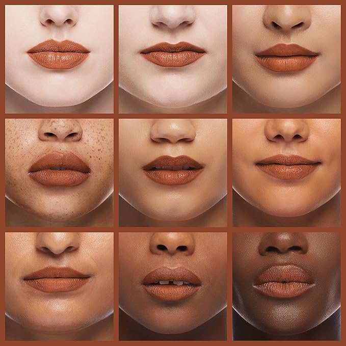 2pcs Rose-Beige Lip Liner and Lipstick Makeup Set, Nude Matt Liquid Brown Lipstick 24H Waterproof Long Lasting Matt Lip Kit (#25)