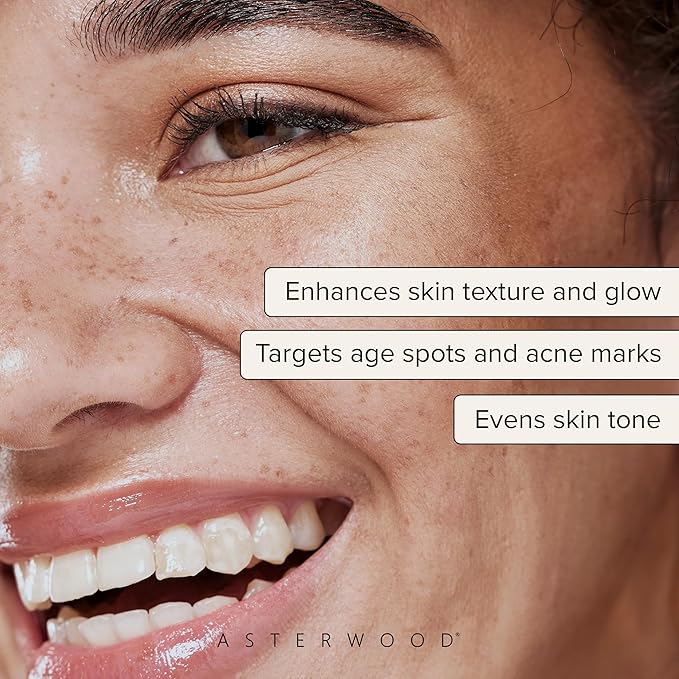 Asterwood Dark Spot Corrector for Face Serum - with Radianskin - with Tranexamic Acid, Kojic Acid, Glycolic Acid, & Salicylic Acid - 1 Fl Oz