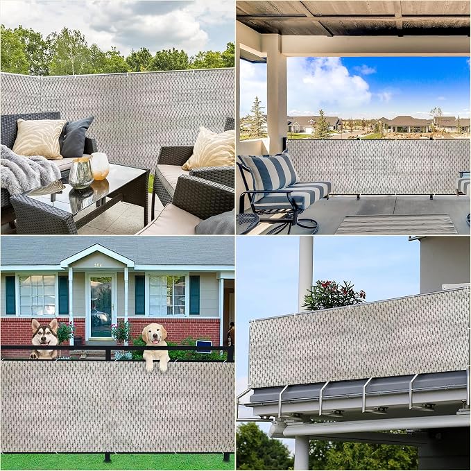 Privacy Fence Screen 2' x 32.8' UV Protection Weather-Resistant Privacy Screen - Image 7