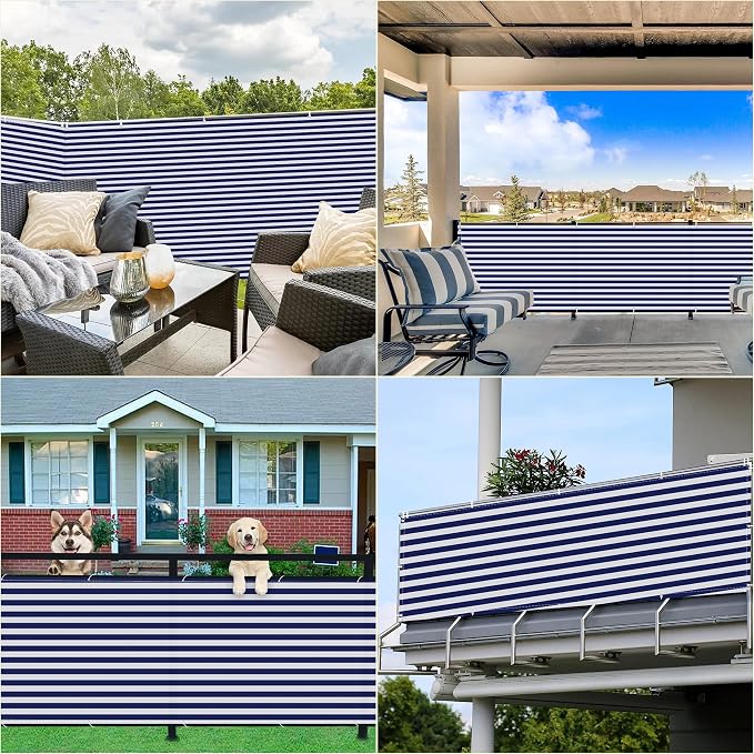 Privacy Fence 9.8' x 19.7' Durable and UV Resistant Patio Privacy Screen - Image 7