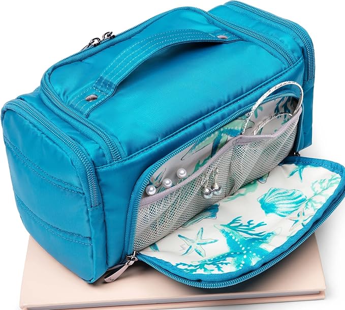 Lug Trolley Medium Cosmetic Case, SKY