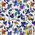 Window Privacy Film Stained Glass Window Film Frosted Window Film Window clings Non-Adhesive Reusable Decorative for Home Removable (Purple Frosted, 23.6 X 78.7 in)