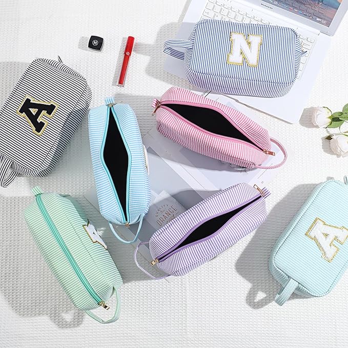 YOOLIFE Teacher Appreciation Gifts - Personalized Monogram Makeup Bags for Women