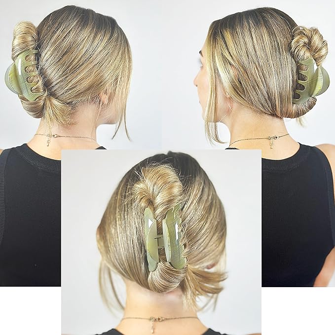 Camila Paris CP3217 French Hair Clip for Women for Thick Hair for Long Curly Wavy Hair, Large, Girls Hair Claw Clips Jaw Styling Hair Accessories for Women, Strong Hold No Slip Grip, Made in France