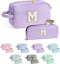 YOOLIFE Gifts for Teen Girls - Personalized Initial Makeup Bag, Birthday Gifts for Women Sister Friend Daughter Girls Kids