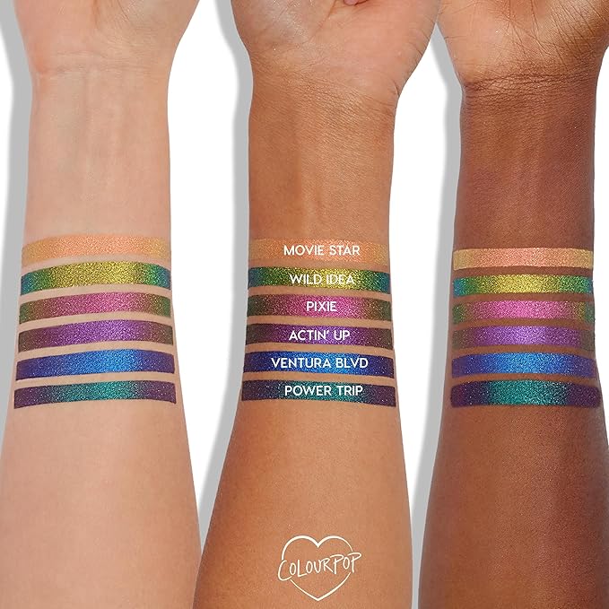 ColourPop Crème Gel Waterproof Chrome Eyeliner - 18HR Wear, Ultra-Pigmented Eyeliner Pencil with Matte & Metallic Finishes - Smudge-Proof, Vegan & Cruelty-Free - Ventura Blvd (0.01 oz)