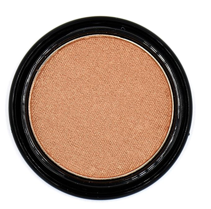 Honeymoon Peach Golden Frosted Dusty Bronze Glam Goddess Brown Shimmer Pressed Powder Single Vegan Eyeshadow; Talc, Paraben & Cruelty Free
