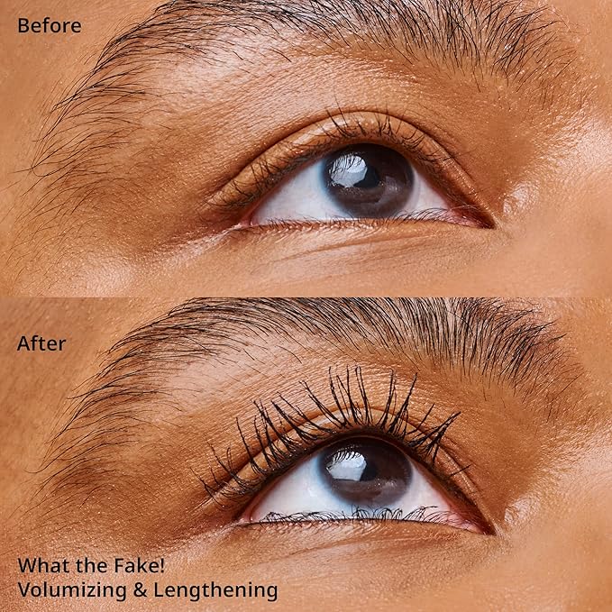 essence | What the Fake! Volumizing & Lengthening Fiber Mascara | Paraben Free | Cruelty Free (Pack of 2)