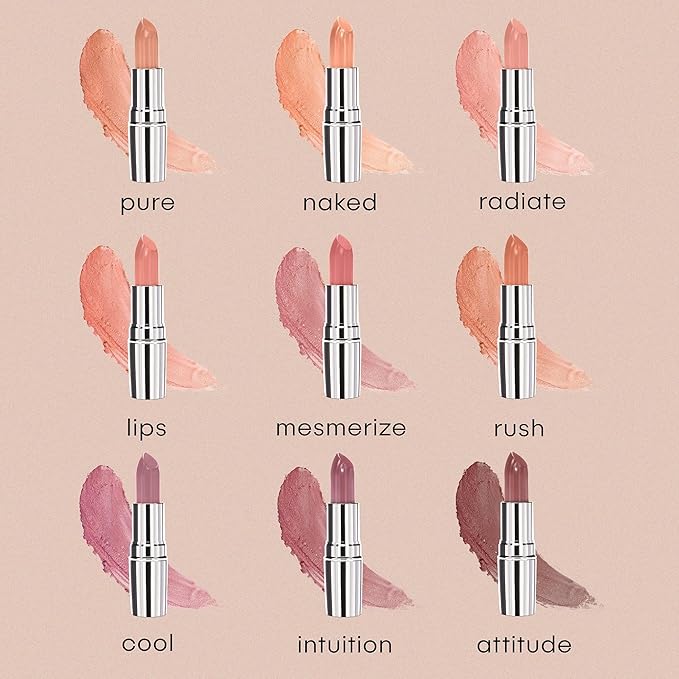 Nude Envie - Lipstick - Creamy & Long-Lasting Finish - Velvety Texture & Easy Application - Luxury Hydration - With Shea Butter, Vitamin E & Jojoba Oil - Vegan, Paraben-Free & Cruelty-Free - Intuition
