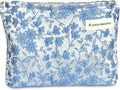 STARDW Aesthetic Floral Makeup Bag Cute Small Cosmetic Bags for Women Girls, Travel Toiletry Bag Large Capacity Zipper Makeup Pouch, Purse Organizer Pouches (Embroidery)