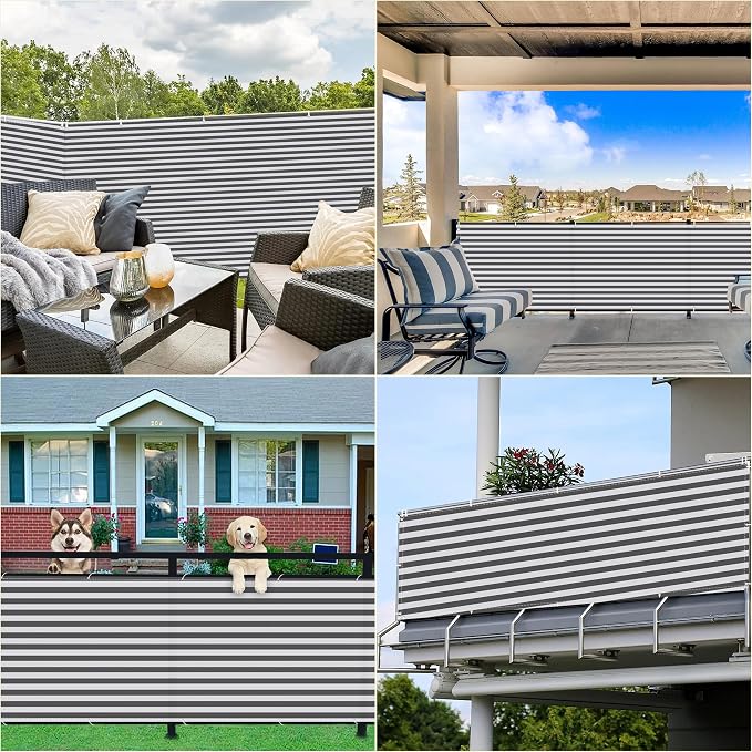 Fence Privacy Screen 3.6' x 6.6' UV Protection 96% Outdoor Privacy Screens - Image 7