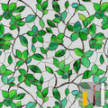 Window Privacy Film Stained Glass Window Film Frosted Window Film Window clings Non-Adhesive Reusable Decorative for Home Removable(Green Frosted, 17.5 X 157.4 in)