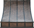 CT Copper Tailor Sloped Copper Vent Hood Island Mount, 610 CFM Exhaust Fan by CTCopperTailor