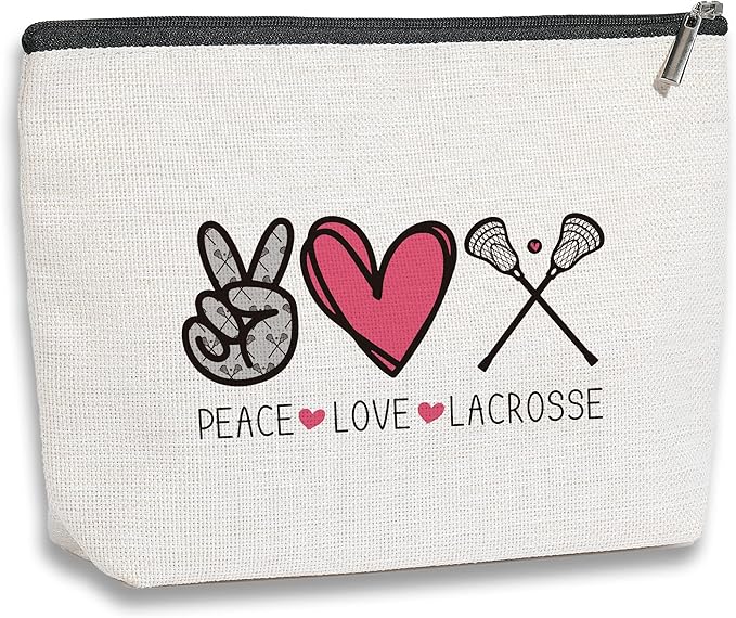 KDXPBZ Lacrosse Gifts: Funny Gifts for Her, Him, Moms, Players - Makeup Bag & More