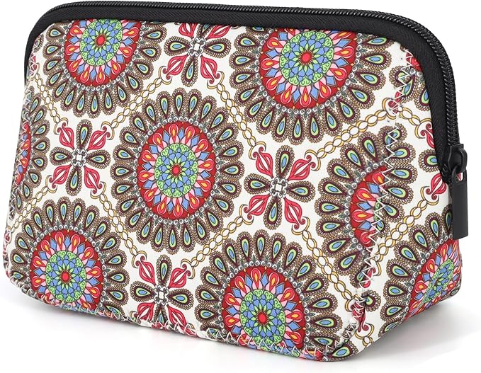 Cosmetic Bag Waterproof Neoprene Zipper Pouch Travel Portable Toiletry Makeup Bags Organizer Case for Women and Girls