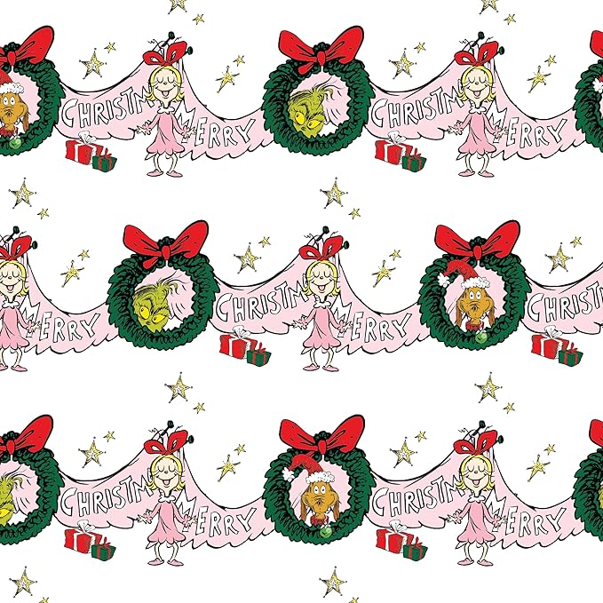 The Grinch x Kitsch Satin Pillowcase with Zipper for Hair & Skin - Softer Than Silk Pillow Cases, Smooth Cooling Pillow Cover, Wrinkle-Free, Machine Washable, King Size (19x36)- Cindy Lou
