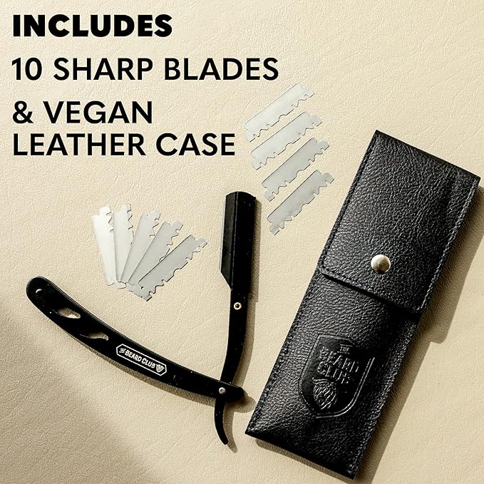 Beard Club Mens Grooming Kit & Beard Trimmer for Men - Professional Cordless Electric Hair & Moustache Trimmer, Straight Razor, Shampoo, Balm, Brush & Comb - Grooming Kit Gift Set