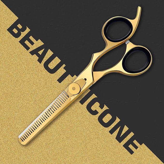 BEAUTICONE Thinning Shears for Hair Cutting, Professional Barber Hair Scissors, texturizing shears for Women/Men Trimming, Salon, Hair Layering scissor, Stainless Steel