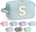 YOOLIFE Birthday Gifts - Personalized Makeup Bag for Women, Monogram Initial, Happy Birthday Gifts for Her Mom, Ages 20-60