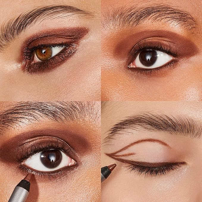 Wonderskin Eyeliner Pencil, 1440 Longwear Brown Eyeliner Pencil - Waterproof, Sharpenable & Smudge Proof