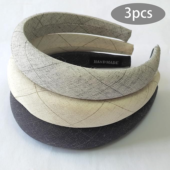 Headbands for Women 3Pack Hairbands Head Bands Non Slip for Girls Headwrap Yoga Workout Hair Accessories