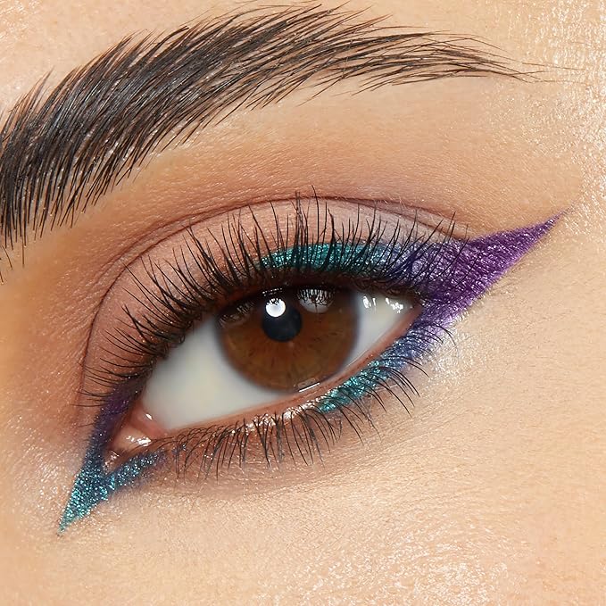 ColourPop Crème Gel Waterproof Chrome Eyeliner - 18HR Wear, Ultra-Pigmented Eyeliner Pencil with Matte & Metallic Finishes - Smudge-Proof, Vegan & Cruelty-Free - Power Trip (0.01 oz)